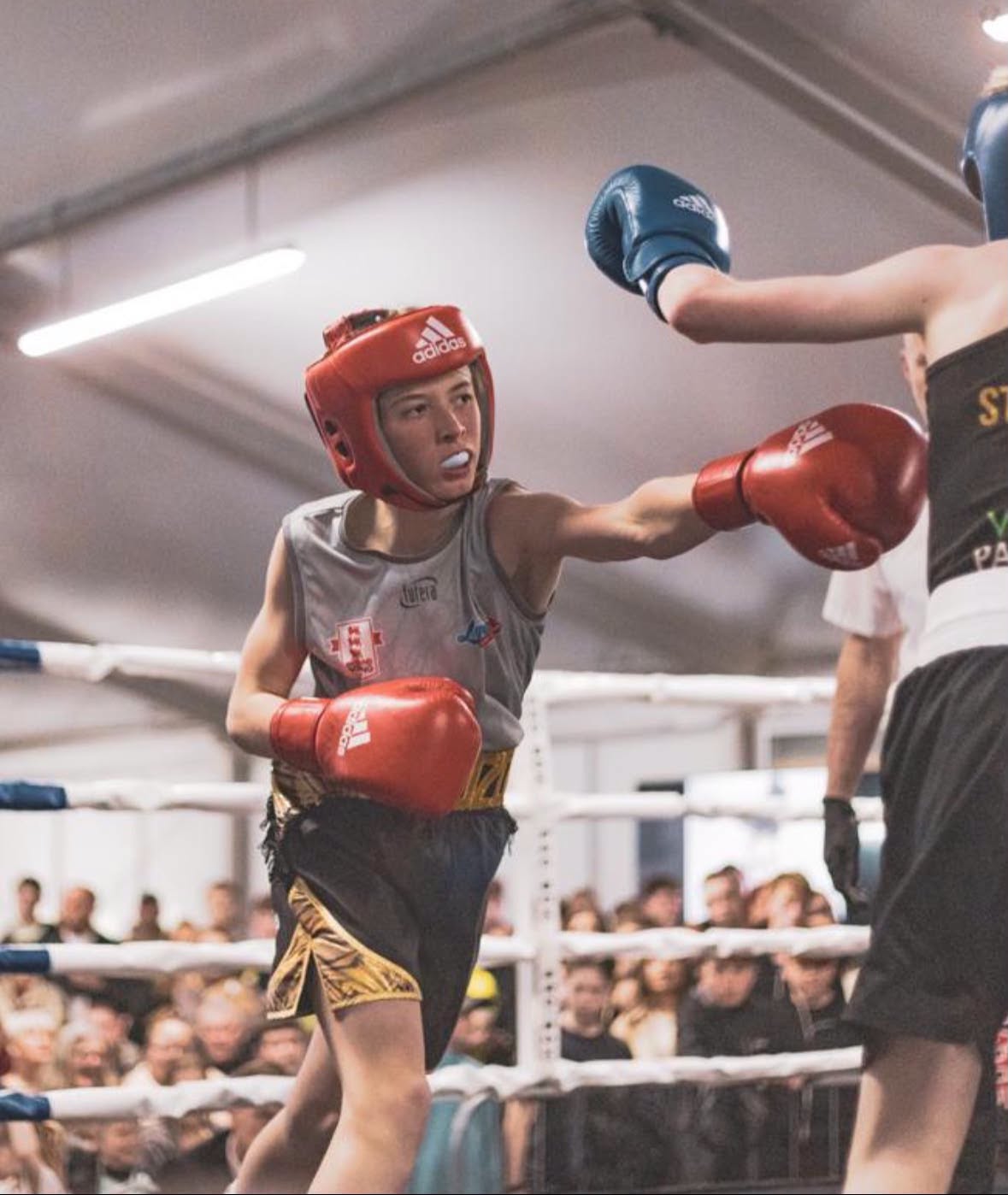 Junior boxer training at Legends